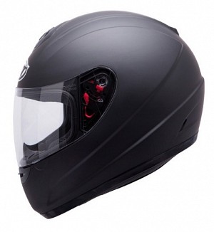 Mt Thunder Junior Matte Black Motorcycle Helmet