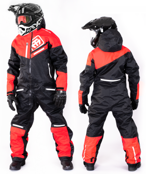Ata Zero Red Overall Atv/snowmobile Ce Textilesstall