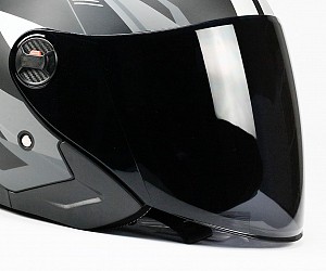 VISIR for JET-9 DARK SMOKE BNO motorcycle helmet