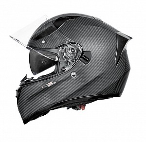 Featherlight Rt-826 Carbon Matt Sun Visor Integral Motorcycle Helmet