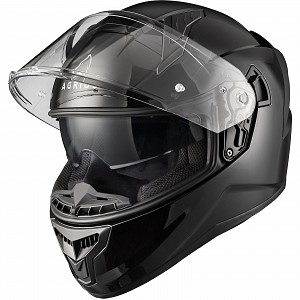 Agrius Wrath Solid Gloss Black Sun Visor 51095-0103 Motorcycle Helmet