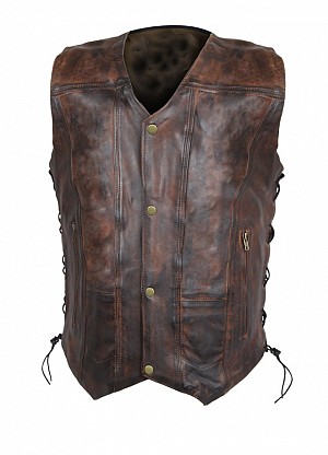 Premium Vintage Torino Vest Leather Vest