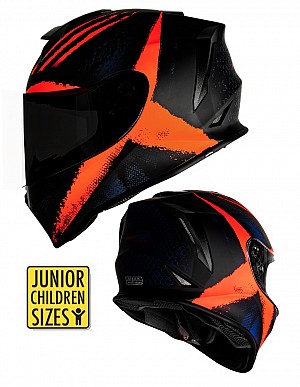 Junior V151 Orange Motorcycle Helmet
