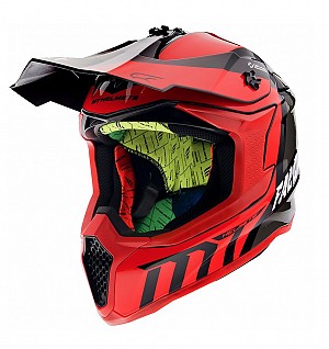 FALCON WARRIOR C5 GLOSS PEARL RED cross helmet
