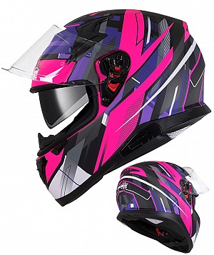 Eagle Race 917 Sv Pink Purple Sv Mc Helmet