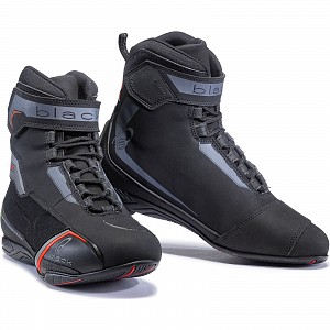 Black Vulcan Ce Black/red Ankle Waterproof 5354-0244 Motorcycle Boots