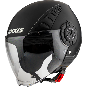 Axxis Of513 Metro Solid A1 Black Mate Matt Jet Motorcycle Helmet