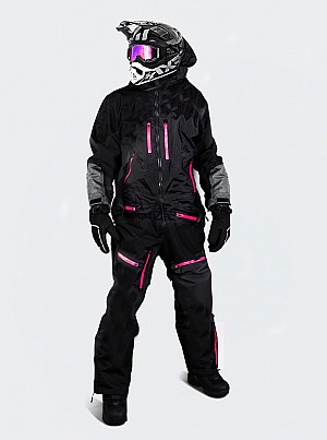 Lady Snowpeak Pink Overall Atv/snowmobile Ce Textilestall Lp 4092