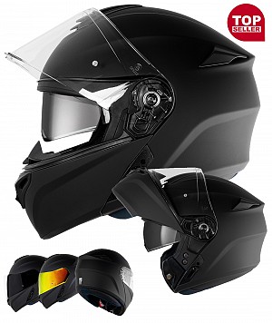 Axxis Storm Sv Matt Black Flip Motorcycle Helmet