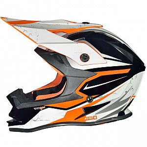 Rk652 Junior Light Orange Cross Helmet