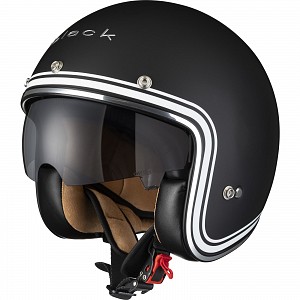 Black Classic Line Open Matt Black 3003 Jet Mc Helmet