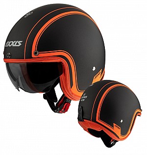 AXXIS OF507EN HORNET SV ROYAL A4 MATT FLUOR ORANGE Jet motorcycle helmet