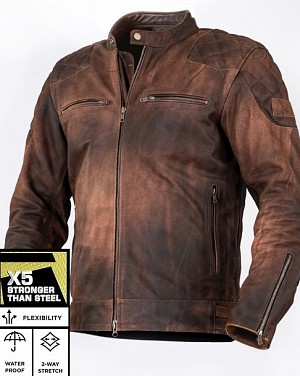 Premium Blake Vintage Brown Leather Jacket