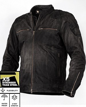 Premium Blake Vintage Black Leather Jacket