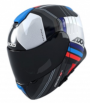 Axxis Gecko Sv Epic B1 B7 Azul Brillo Flip Up Motorcycle Helmet