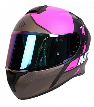 Mt Targo Rigel A8 Matte Pink Black Brown Motorcycle Helmet