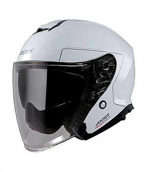 Axxis Sv Of504sv Mirage Sv Solid A0 Blanco Brillo Jet Motorcycle Helmet
