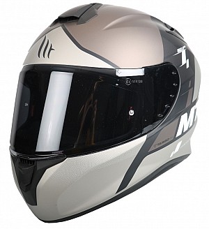 Mt Targo Rigel A8 Matte Black Gray Motorcycle Helmet