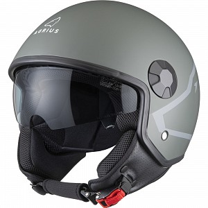 Ece 22.06 Agrius Score Shield Matt Gray Sun Visor 4203 Jet Mc Helmet
